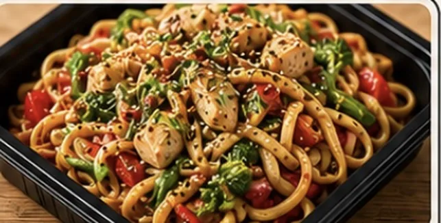 Korean Chicken Egg Noodles